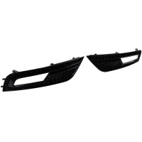 Grilles antibrouillard Audi A4 B8 facelift 11-15 - look RS4 noir brillant