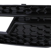 Grilles antibrouillard Audi A4 B8 facelift 11-15 - look RS4 noir brillant