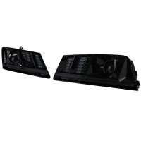 Grilles antibrouillard / ACC Audi A4 B9 15-19 - Noir brillant - look RS