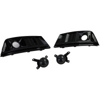 Grilles antibrouillard / ACC Audi A4 B9 15-19 - Noir brillant - look RS