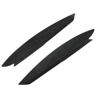 2 Paupieres de phares VW Polo 9N3 05-09 - noir brillant