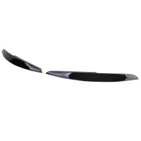 2 Paupieres de phares VW Polo 6R 6C 09-17 - noir brillant.