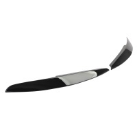2 Paupieres de phares VW Polo 6R 6C 09-17 - noir brillant.