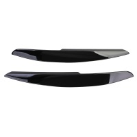 2 Paupieres de phares VW Polo 6R 6C 09-17 - noir brillant.