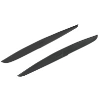 2 Paupieres de phares VW Polo 6R 6C 09-17 - noir brillant.