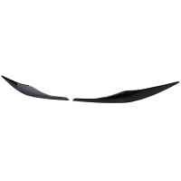 2 Paupieres de phares BMW Serie 3 E90 E91 05-12 - noir brillant