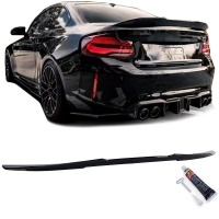 Aileron de coffre - BMW Serie 2 F22 13-22 - noir brillant