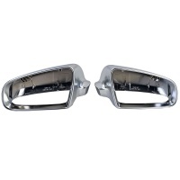 Coques retroviseur Chrome Mat pour Audi A3 8P A4 B6 B7 A6 C6
