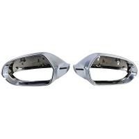 Calotte specchietti cromati opachi per Audi A6 C7 senza assistente - 11-18