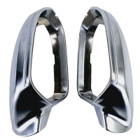 Coques retroviseur Chrome Mat pour Audi A6 C7 sans assistant - 11-18