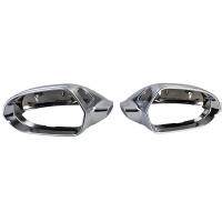 Calotte specchietti cromati opachi per Audi A6 C7 Assistant - 11-18