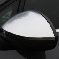 Cubiertas de espejos cromadas mate para VW GOLF 8 + ID3 - look GTI