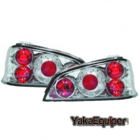 2 Feux arriere Peugeot 106 96-03 - Chrome