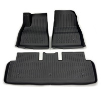 Tapis interieur caoutchouc - Noir Mat - Tesla Model 3