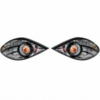 2 Feux arriere LED Halogene Peugeot 207 06-12 - Clair