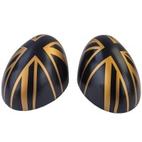 Coques retroviseur Noir Or Mini F54 F55 F56 F57 13-18 - look Union
