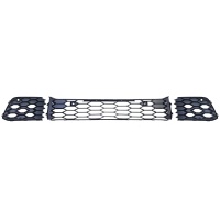 Jeu de grilles de pare choc avant nid d’abeille noir mat pour VW Golf 8 GTI / GTD 19-24