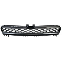 Grille calandre VW Golf 7 (VII) 12-17 - look GTD sans embleme - Noir brillant