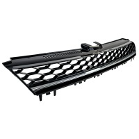 Grille calandre VW Golf 7 (VII) 12-17 - look GTD sans embleme - Noir brillant