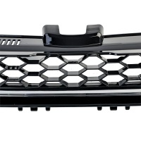 Grille calandre VW Golf 7 (VII) 12-17 - look GTD sans embleme - Noir brillant