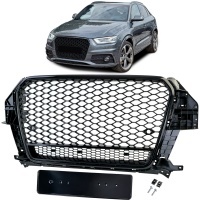 Grille calandre Audi Q3 11-14 - look quattro RSQ3 - Noir Laqué - PDC