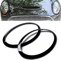 Entourages de phares Mini Cooper F55 F56 F57 - 14-18 - Noir Brillant