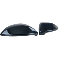 Coques retroviseur Noir Brillant pour VW GOLF 7 7.5 12-21 look R