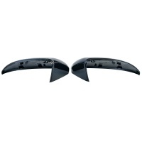 Coques retroviseur Noir Brillant pour VW GOLF 7 7.5 12-21 look R