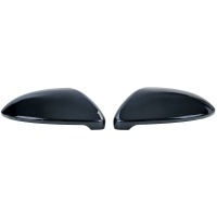 Coques retroviseur Noir Brillant pour VW GOLF 7 7.5 12-21 look R