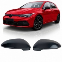 Coques retroviseur Noir Brillant pour VW GOLF 8 19-23 - look R