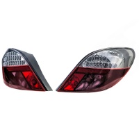 2 Feux arriere Peugeot 207 06-09 - LED - Rouge / Clair