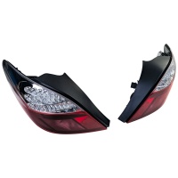 2 Feux arriere Peugeot 207 06-09 - LED - Rouge / Clair