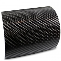 Film covering carbone 4D noir brillant 152 cm anti-bulles vendu au mètre