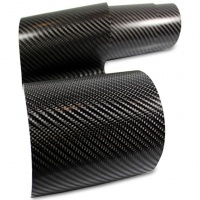 Film covering carbone 4D noir brillant 152 cm anti-bulles vendu au mètre