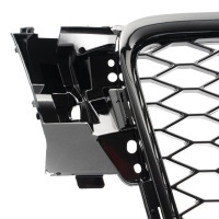 Grille calandre Audi A4 B8 08-11 - noir brillant laque - look RS4