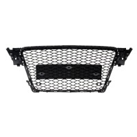 Grille calandre Audi A4 B8 08-11 - noir brillant laque - look RS4