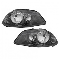 2 Headlights SEAT Ibiza 6L H7 H3 - 02-08 - Black
