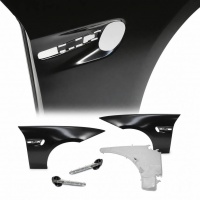 2 Ailes avant look M3 avec répétiteurs LED pour BMW Série 3 E90 / E91 05-11