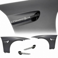 2 Ailes avant look M3 avec répétiteurs LED pour BMW Série 3 E92 / E93 06-13