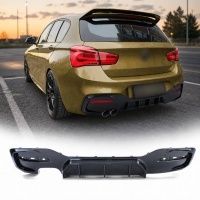 Diffuseur arriere BMW serie 1 F20 F21 LCI 15-19 double sortie gauche
