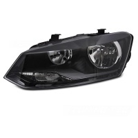 Phare avant gauche conducteur VW Polo 6R 09-14 - H7 - Noir