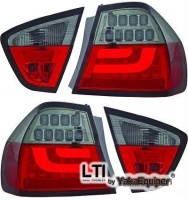 2 Feux arriere BMW Serie 3 E90 05-08 - LTI - Fumé - Rouge