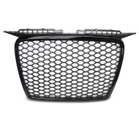 Grille calandre Audi A3 8P 05-08 - Nid d'abeille RS3 sans logo sans immat - Noir