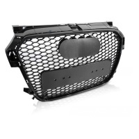 Grille calandre Audi A1 8X 10-14 - Nid d'abeille RS1 - Noir