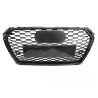 Grille calandre Audi A4 B9 15-19 - look RS - Noir Brillant PDC
