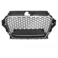 Grille calandre Audi A3 8V 12-16 - look RS3 quattro - Noir Chrome - PDC
