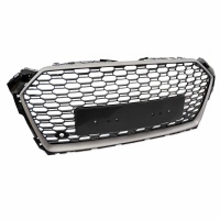 Grille calandre Audi A5 F5 16-18 - look RS5 - Argent Noir - PDC
