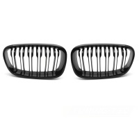 Grilles calandre BMW Serie 1 F20 F21 11-15 look M - Noir Brillant