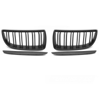 Grilles calandre BMW Serie 3 E90 E91 05-08 look M3 - Noir Mat