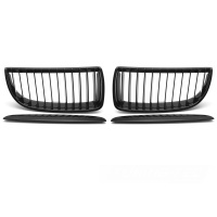 Grilles calandre BMW Serie 3 E90 E91 05-08 - Noir Brillant